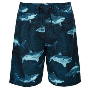 Ideology 3T Blue Shark Print Swim Trunks NWT M23